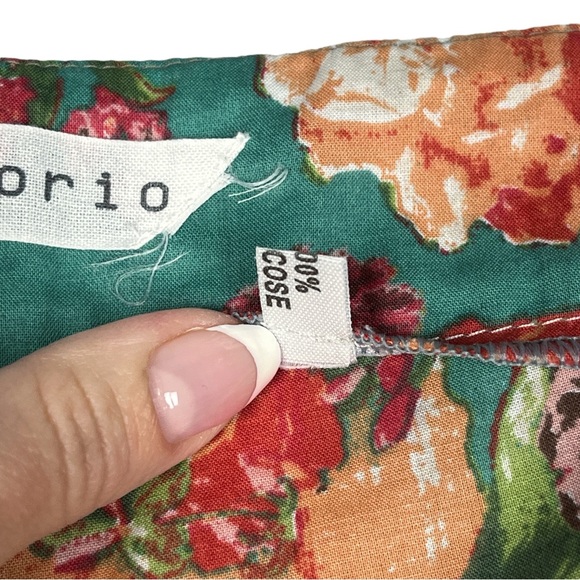 Vintage Wide Leg Flare Floral Patchwork Print Pants XS - Picture 10 of 12